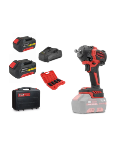 Llave de Impacto Stayer 18V Brushless |2 Baterías 4.0 Ah + Cargador