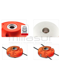 Cabezal Universal Anova Whips 25/2-4 para Nylsaw
