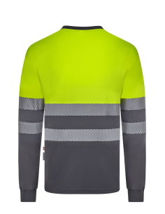 Camiseta Velilla 305619 bicolor alta visibilidad 2